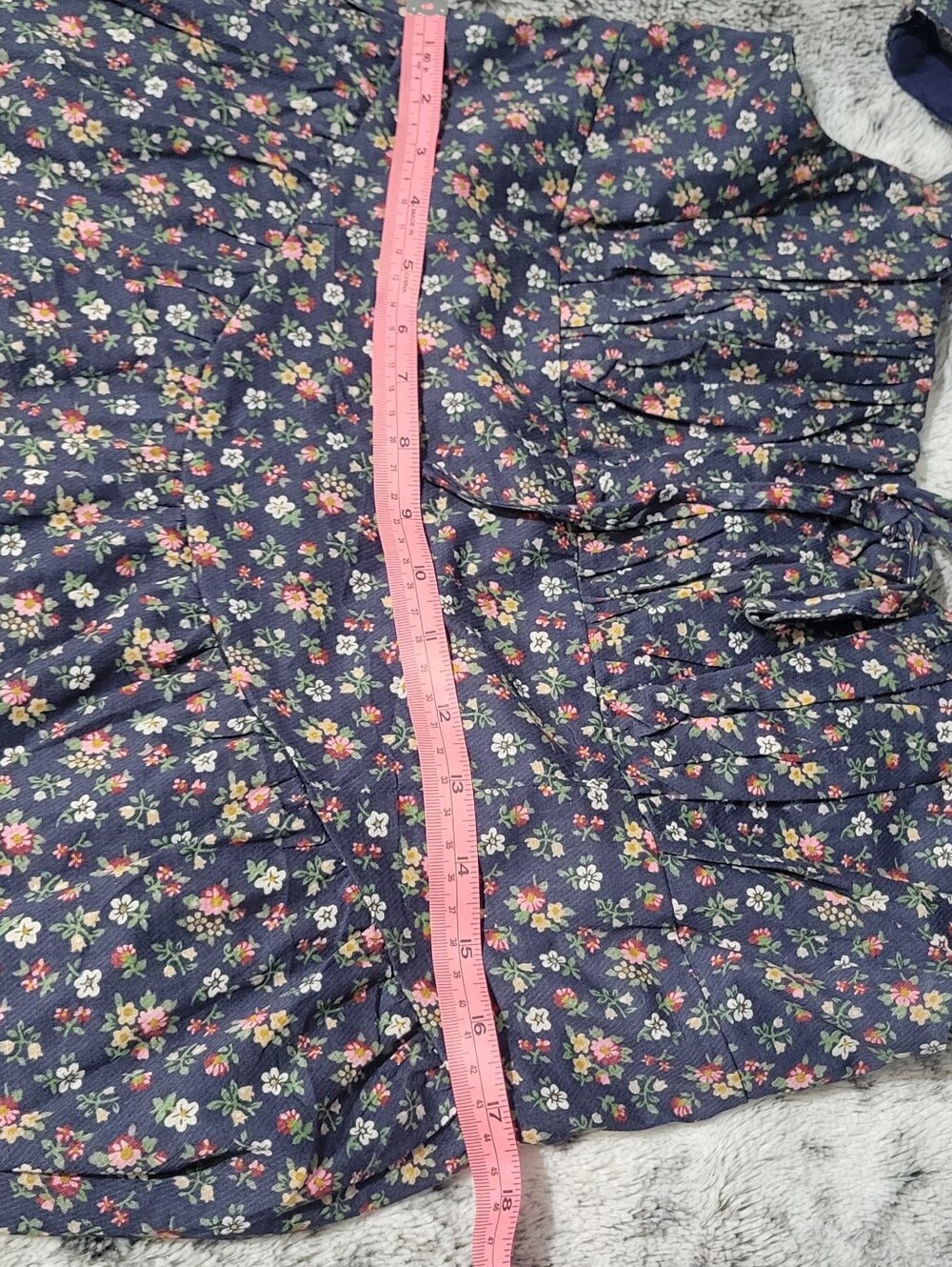 Cider Navy Floral Maxi Dress with Cream Lace New XL - Picture 6 of 7